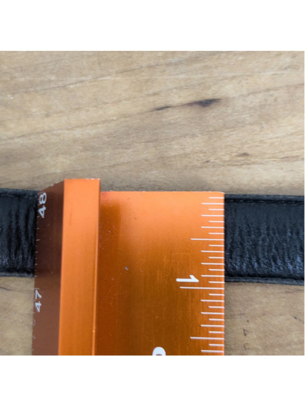 Vintage Leather Belt With Hayward Sterling Slide Buckle